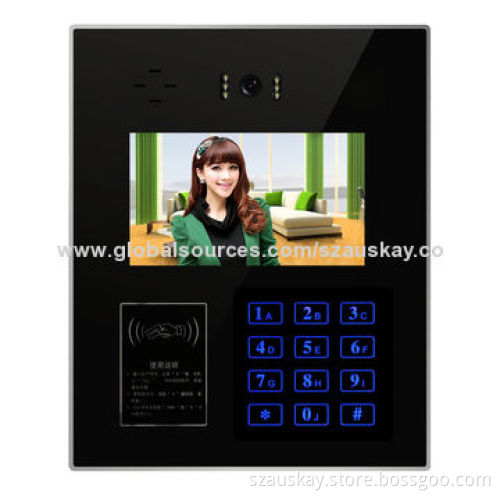 Video Door Phone, 7-inch TFT Screen, Buttons and Touch the Keys for Your Options